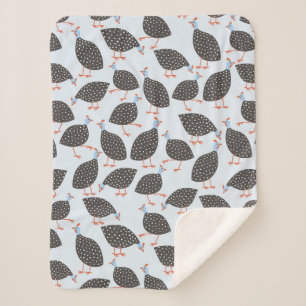 Guinea Fowl Niedlich Bird Muster Sherpadecke