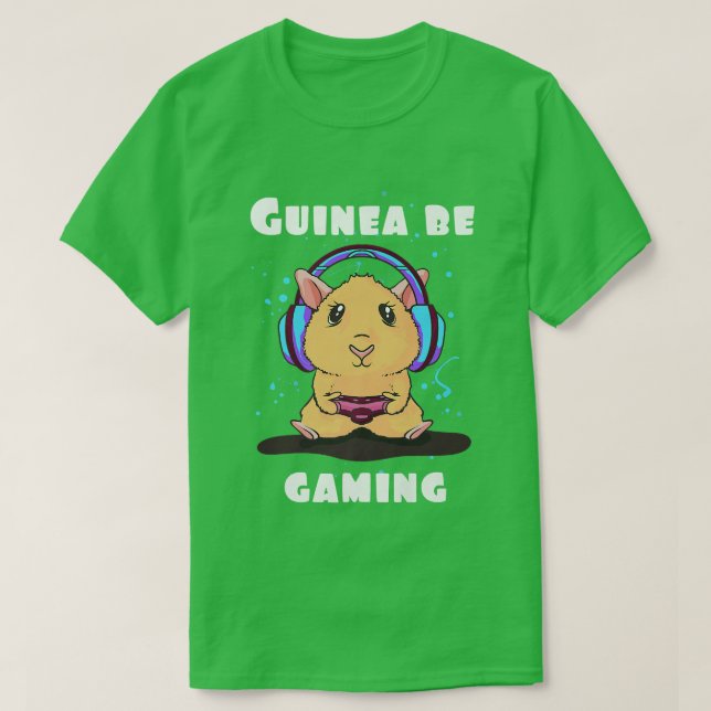 Guinea Gaming Guinea Quark Gamer Videospiel T-Shirt (Design vorne)