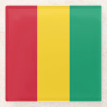Guinea Glasuntersetzer<br><div class="desc">Patriotische Flagge der Guinea.</div>