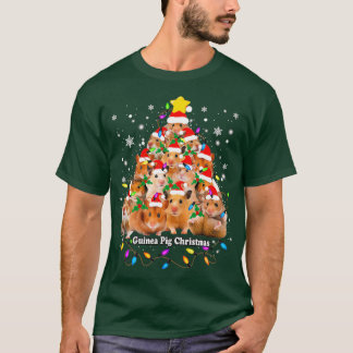 Guinea Guinea Schwein Weihnachtsbaum Schweinefleis T-Shirt