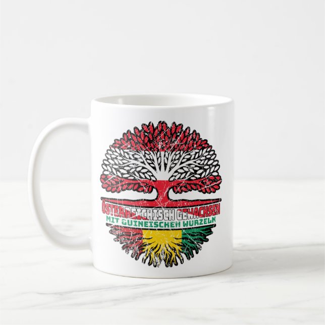 Guinea Guineisch Österreichisch Österreich Baum Kaffeetasse (Links)