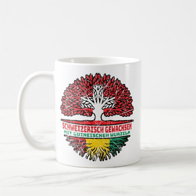 Guinea Guineisch Schweizer Schweiz Baum Wurzel Kaffeetasse (Links)