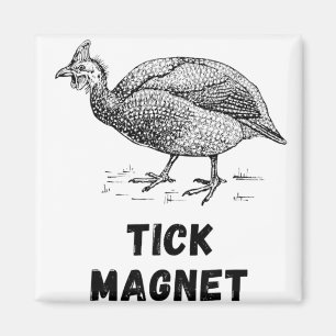 Guinea Hen Fowl Farm Animals Country Poultry Guy Magnet