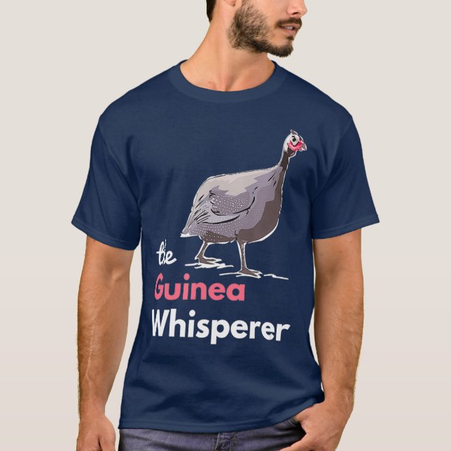 Guinea Hen Fowl Farm Tiere Land Geflügel T-Shirt (Vorderseite)