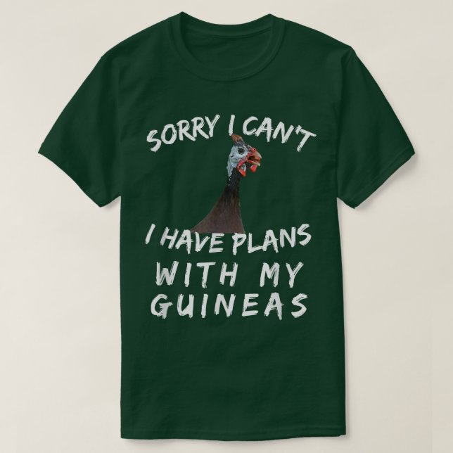 Guinea Hen Gift Poultry Farm Country T-Shirt (Design vorne)