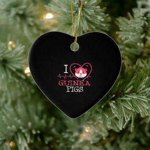 Guinea Liebe Rodent Heartbeat Guinea Pig Keramik Ornament