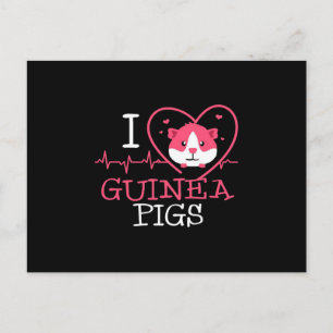 Guinea Liebe Rodent Heartbeat Guinea Pig Postkarte
