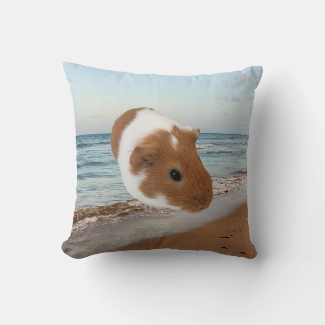 Guinea Pig Beach Kissen (Vorderseite)
