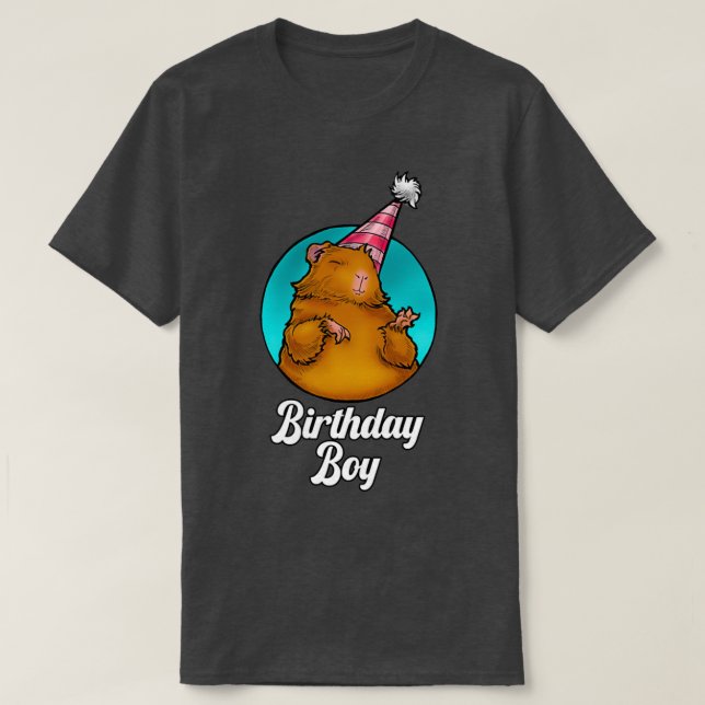 Guinea Pig Birthday Boy T-Shirt (Design vorne)