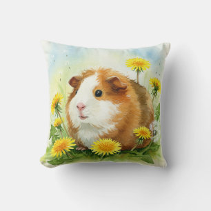 Guinea Pig Cavia Cavy Dandela Blume Kissen