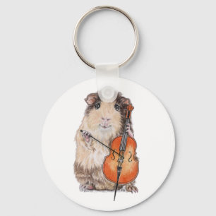 GUINEA PIG CELLO PLAYER SCHLÜSSELANHÄNGER