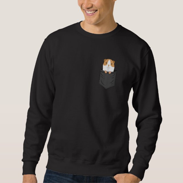 Guinea Pig Chest Pocket Guinea Pig Breeder   Sweatshirt (Vorderseite)