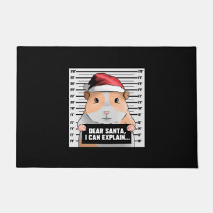 Guinea Pig Christmas Cavy Lieber Santa I kann erkl Fußmatte