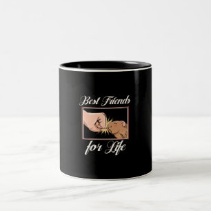 Guinea Pig die besten Lebensfreunde Niedlicher H Zweifarbige Tasse