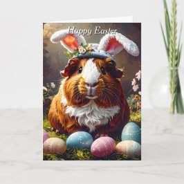 Guinea Pig Easter Karte