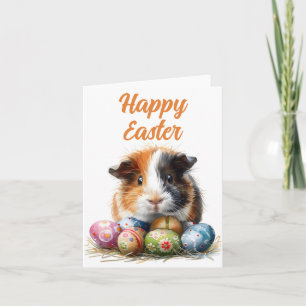 Guinea Pig Easter Karte