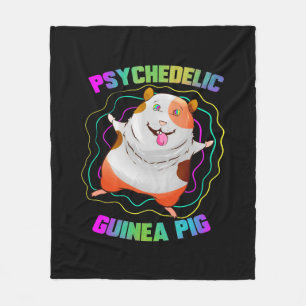 Guinea Pig EDM Party Haustier   Farbige Guinea Fleecedecke