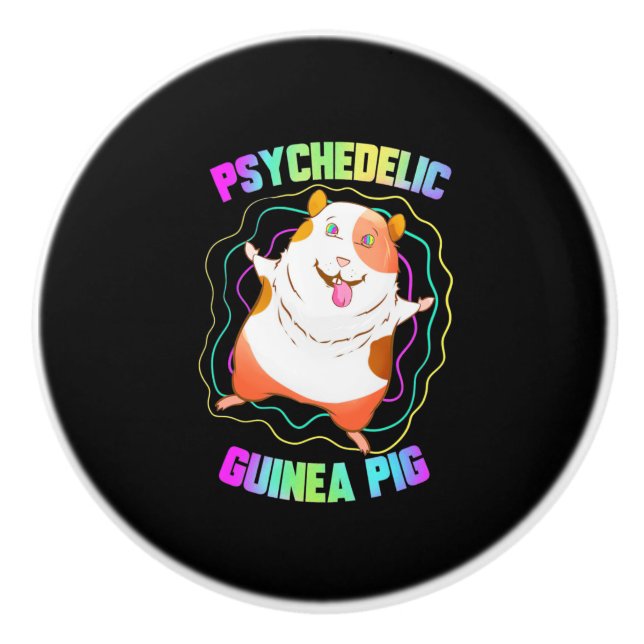 Guinea Pig EDM Party Keramikknauf (Vorderseite)