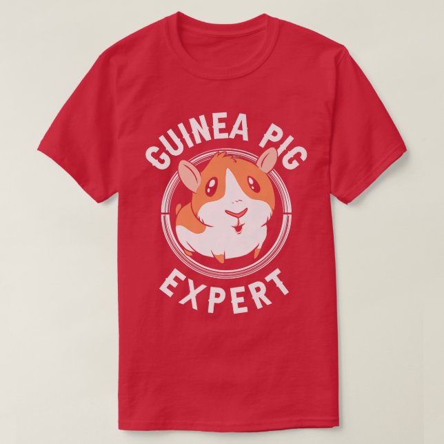 Guinea Pig Epert Animal Pet Lover Cute  T-Shirt (Design vorne)