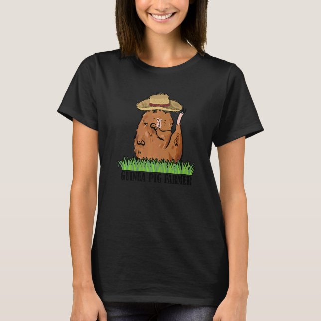 Guinea Pig Farmer Graphic Guinea Pig Owner Pets An T-Shirt (Vorderseite)