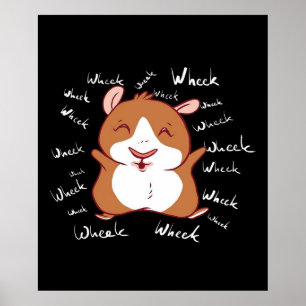 Guinea Pig   Funny Guinea Pig Gifts Wheel Poster