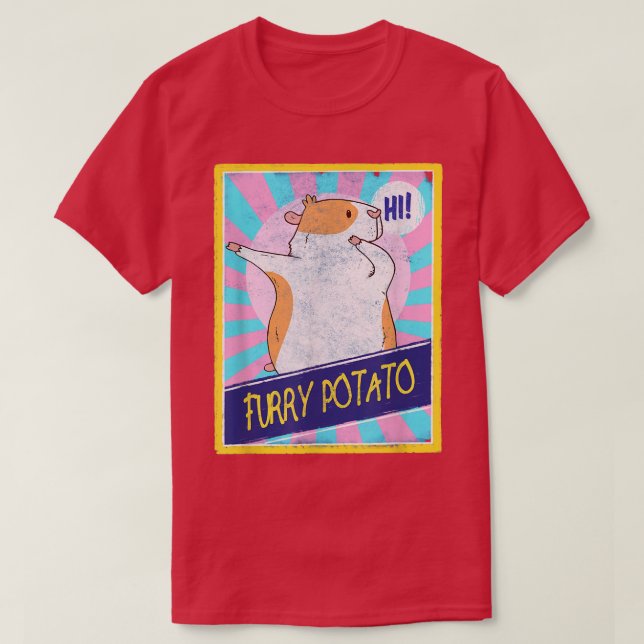 Guinea Pig Furry Potato Dabbing Funny Guinea Pigs  T-Shirt (Design vorne)