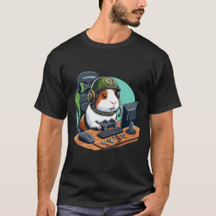 Guinea Pig Gamer Videospiel Wildlife Anima T-Shirt