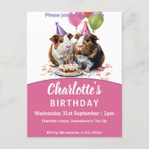 Guinea Pig Geburtstagsparty