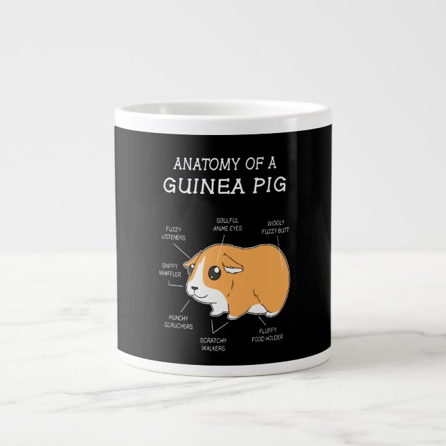 Guinea Pig Geschenk| Anatomie eines Guinea - Schwe Jumbo-Tasse (Vorderseite)