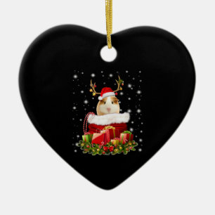 Guinea Pig Gift Frohe Weihnachts-Guinea Pig Keramik Ornament