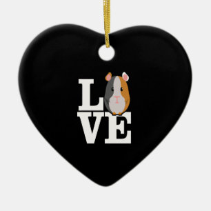 Guinea Pig Gift   Liebe Guinea Schweinegeschenke Keramik Ornament
