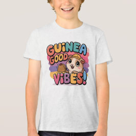 Guinea Pig Good Vibes Farbenfrohe Kunst Tri-Blend Shirt