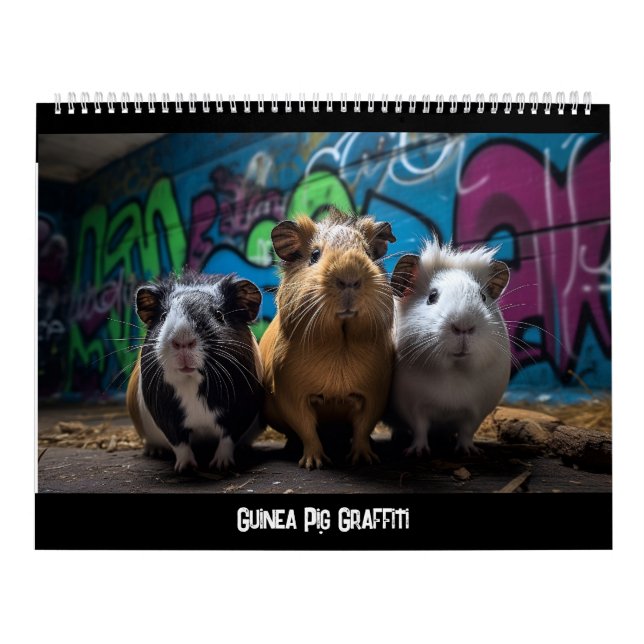 Guinea Pig Graffiti-Kalender Kalender (Titelbild)