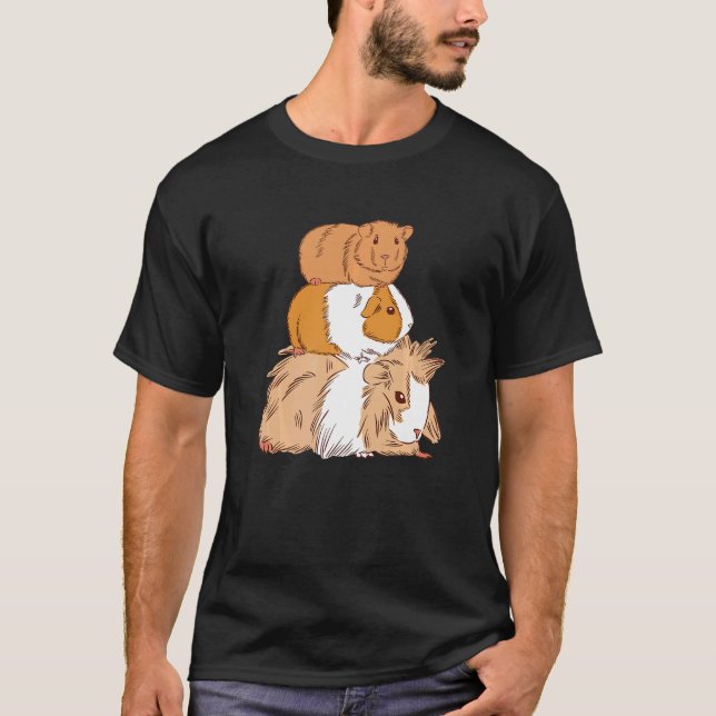 Guinea Pig Graphic Guinea Pig Owner Pet Cavy Anima T-Shirt (Vorderseite)