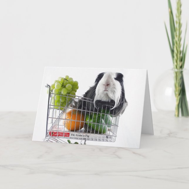 Guinea Pig greeting card Karte (Vorderseite)