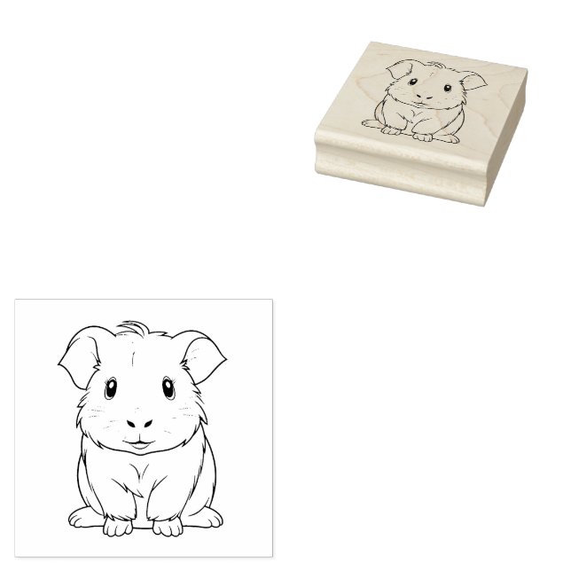 Guinea Pig Gummistempel (Stempel)