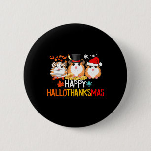 Guinea Pig Halloween Erntedank Weihnachten Button