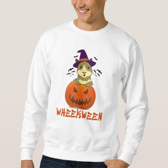 Guinea Pig Halloween Kostümwäsche Sweatshirt (Vorderseite)