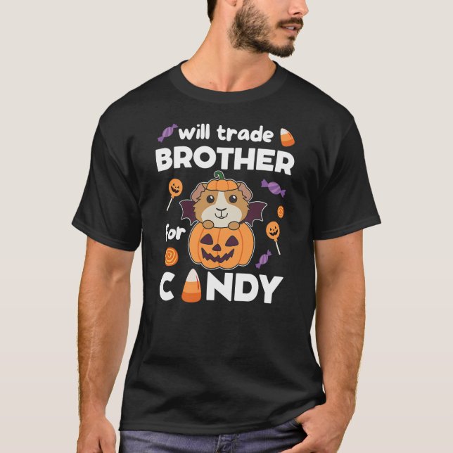 Guinea Pig Halloween Pumpkin Guinea Pig Trade T-Shirt (Vorderseite)