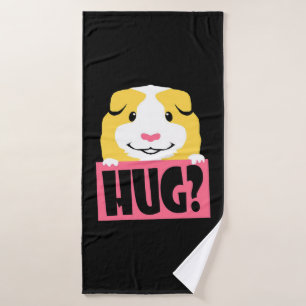 Guinea Pig Hug Cavy Funny Guinea Pig Cute Pet Badehandtuch