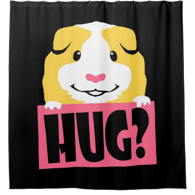 Guinea Pig Hug Cavy Funny Guinea Pig Cute Pet Duschvorhang (Vorderseite)