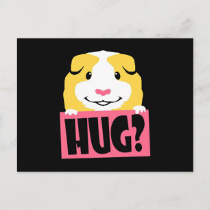 Guinea Pig Hug Cavy Funny Guinea Pig Cute Pet Postkarte