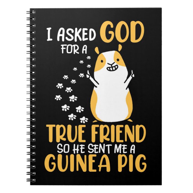 Guinea Pig ist ein echter Freund Notizblock (Vorderseite)