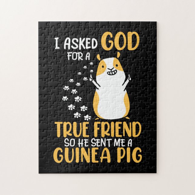 Guinea Pig ist ein echter Freund Puzzle (Vertikal)