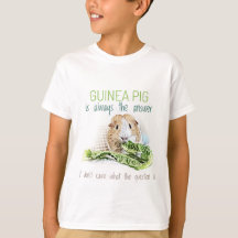 Guinea Pig ist immer der T - Shirt des Answer Kid