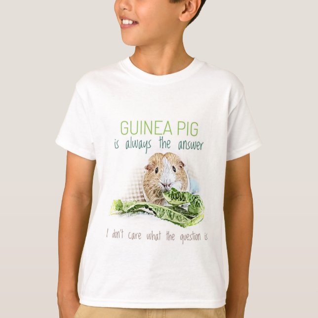 Guinea Pig ist immer der T - Shirt des Answer Kid (Vorderseite)