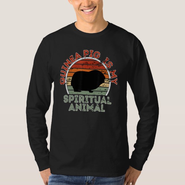 Guinea Pig ist mein spirituelles Tier Funny Animal T-Shirt (Vorderseite)
