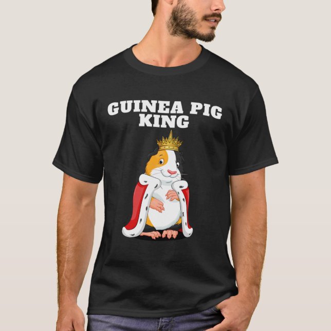 Guinea Pig King Boys Guinea Pig Tshirt Mens Guin (Vorderseite)