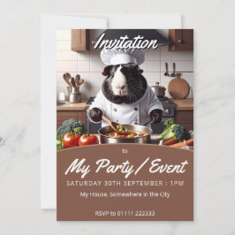 Guinea Pig Koch Einladung