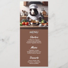 Guinea Pig Koch Menükarte